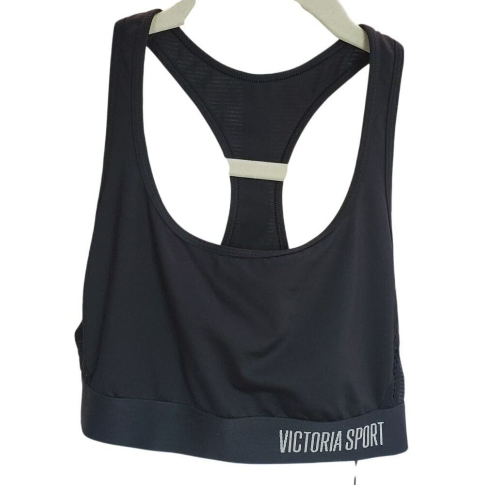 Victoria Sport Black Racerback Sports Bra Medium